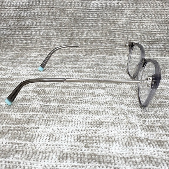 Tiffany & Co Eyeglasses Frame TF2177 2177 8270 Gray Transparent Silver 54-17-140 - Picture 5 of 9
